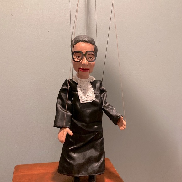 Ruth Bader Ginsburg Marionette!! by local artisan.